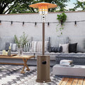 50,000 BTU Propane Outdoor Heater, Round Patio Heater with Stainless Steel Burner, Tip Over, Flame Out Protection, Wheels, CSA Certificated