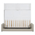 Queen Murphy Bed with Sofa 2 in 1 Design, Storage Solutions & Dual Piston Mechanism