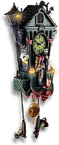 The Bradford Exchange the Nightmare Before Christmas Cuckoo Clock, 21 in, Musical, Light up, Limited Edition