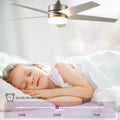 Uforic 52" Modern Ceiling Fan with Lights and Remote Control, 5 Blade Ceiling Fan