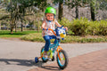 Bluey 12 Inch Kids BMX Bike with Training Wheels, Plush Bag, Steel Frame, Coaster Brake, Ages 3 5