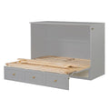 Nestfair Full Size Murphy Bed with Spacious Drawers