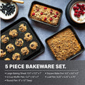 20-Piece Aluminum Ultra Durable Non Stick Diamond Infused Cookware and Bakeware Set