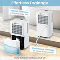 32 Pint Dehumidifier with 3.3FT Drain Hose, 24H Timer & 3 Color Indicator, 2000 sq ft Portable Dehumidifier for Basement, Bedroom, Bathroom