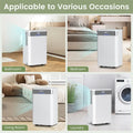 32 Pints 2000 sq ft Basement Dehumidifier with Drain Hose, 24H Timer & 3 Color Indicator, Quiet Portable Dehumidifier for Home, Bedroom, Bathroom